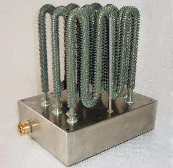 Stainless Steel Finned Air Tubular Heater Element Factory For Load Bank